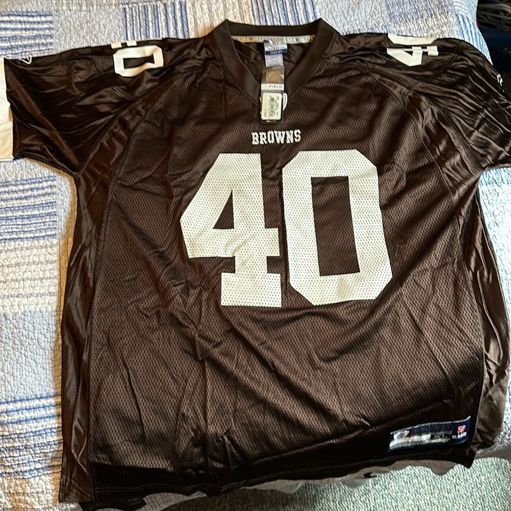 NEW Reebok Cleveland Browns NFL On-Field Peyton Hillis Jersey #40 size XL NWT